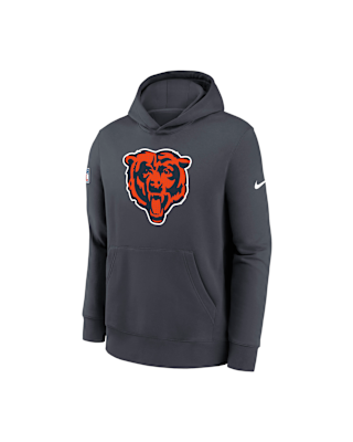Детское худи Chicago Bears Sideline Club Big Kids' Nike NFL Pullover Hoodie