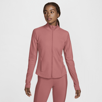 Capa media Dri-FIT de cierre completo para mujer Nike One Rib