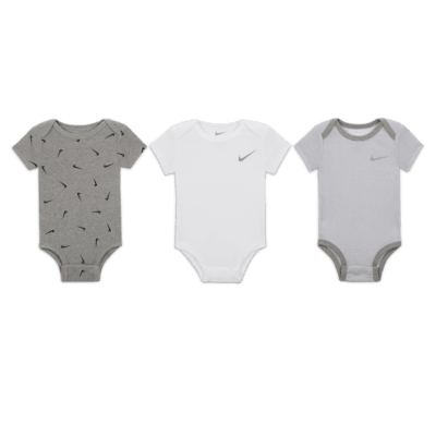 Nike Baby Essentials Baby (0–9M) 3-Pack Bodysuits