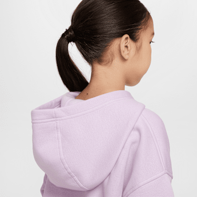Sudadera con gorro sin cierre oversized para niños talla grande Nike Sportswear Club Fleece
