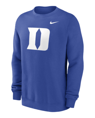 Мужские  Duke Blue Devils Primetime Evergreen Logo Nike College Pullover Crew