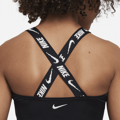 Completo da nuoto midkini incrociato sul retro Nike – Ragazza