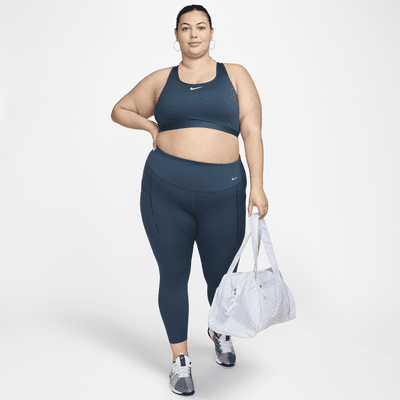 Nike Universa Women's Medium-Support High-Waisted 7/8 Leggings with Pockets (Plus Size)