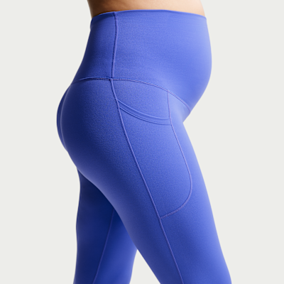 Leggings Nike (M) One i 7/8-längd med hög midja och fickor för kvinnor (Maternity)