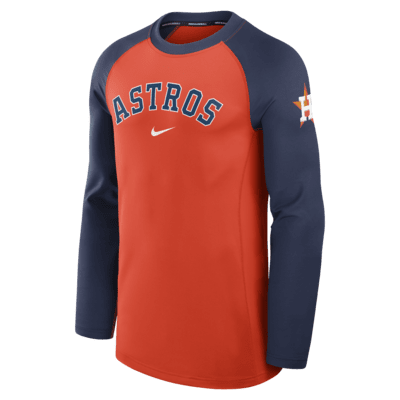 Playera de manga larga Nike Dri-FIT de la MLB para hombre Houston Astros Authentic Collection Game Time