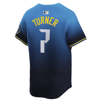 Jersey Nike Dri-FIT ADV de la MLB Limited para hombre Trea Turner Philadelphia Phillies City Connect