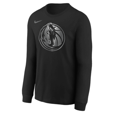 Dallas Mavericks Courtside Big Kids' Nike NBA Boxy Long-Sleeve T-Shirt