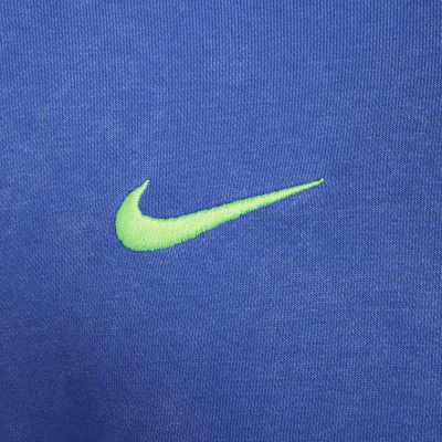 Felpa in French Terry con cappuccio e zip a tutta lunghezza Nike Football FC Barcelona Club da uomo – Terza