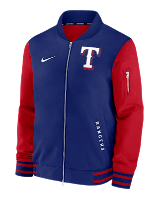 Мужская куртка Texas Rangers Authentic Collection Dugout Nike MLB Full-Zip Bomber