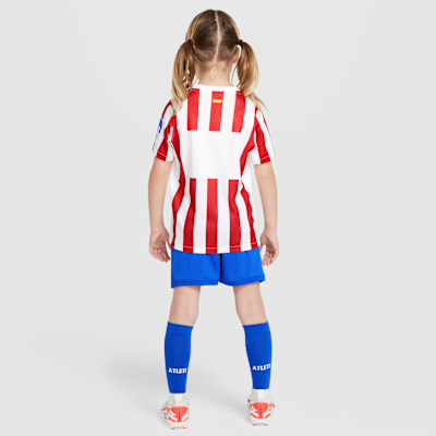 Primera equipación Stadium Atlético de Madrid 2025/26 Equipación de fútbol de tres piezas Replica Nike - Niño/a pequeño/a