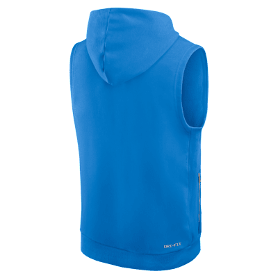 Los Angeles Chargers Sideline Men's Nike Dri-FIT NFL Sleeveless Pullover Hoodie