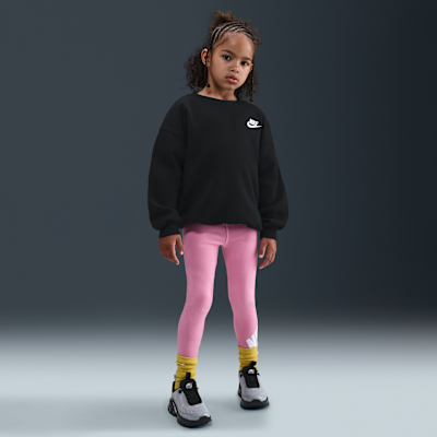 Playera de cuello redondo oversized para niños talla pequeña Nike