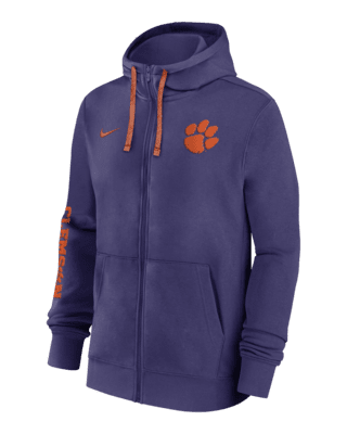 Мужское худи Clemson Tigers Sideline Team Issue Nike College Full-Zip Hoodie