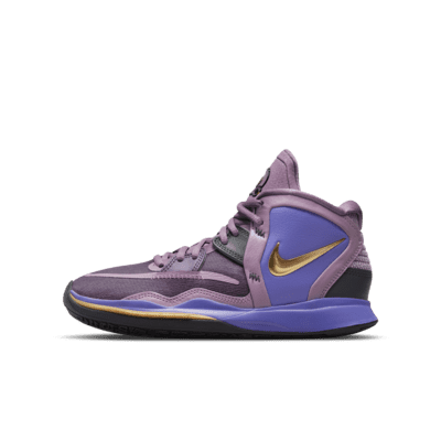 nike basketball shoes purple and yellow