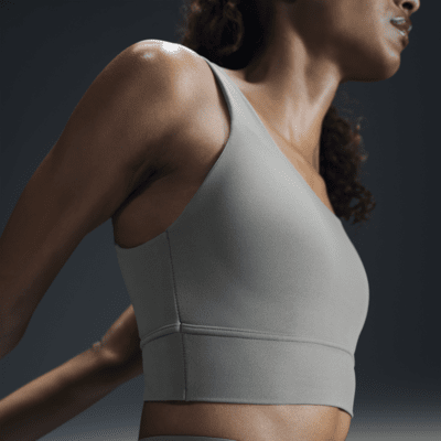 Bra Longline con imbottitura e sostegno medio Nike Zenvy – Donna