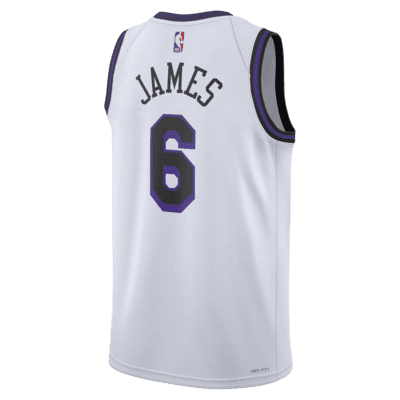 LeBron James Los Angeles Lakers City Edition Nike Dri-FIT NBA Swingman Jersey