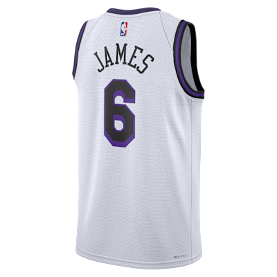 Maillot NBA LeBron James Lakers - Taille M, Jaune, Officiel Nike, Neuf