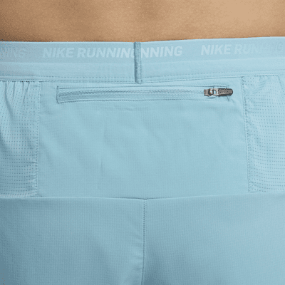 Nike Stride Dri-FIT hardloopshorts met binnenbroek voor heren (13 cm)