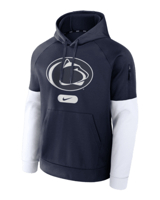 Мужское худи Penn State Nittany Lions Fitness Men’s Nike Therma College Pullover Hoodie для тренировок