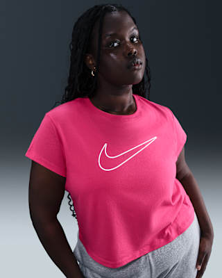 Женская футболка Nike Sportswear Short-Sleeve Graphic (Plus Size)