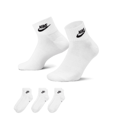 Nike Sportswear Everyday Essential Crew Socks 3-Pack - Black/White – Urban  Industry