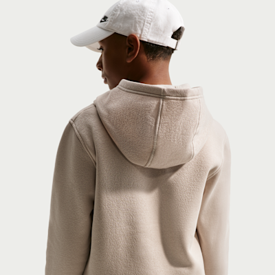 Nike Sportswear Club fleece-hettegenser til store barn