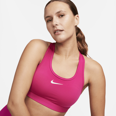 Brassière de sport rembourrée à motif Nike Swoosh Medium Support pour  femme. Nike FR