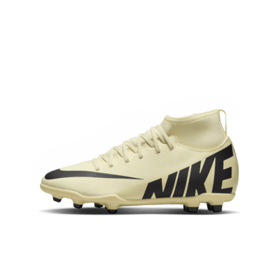 Tacos de fútbol de corte high para terrenos múltiples para niños de preescolar y grandes Nike Jr. Mercurial Superfly 9 Club