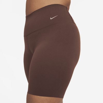 Shorts de ciclista de cintura alta de 20 cm con soporte suave para mujer Nike Zenvy