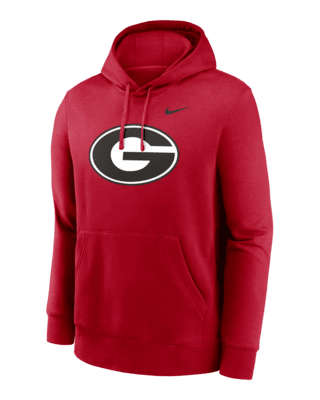 Мужское худи Georgia Bulldogs Primetime Evergreen Club Primary Logo Nike College Pullover Hoodie