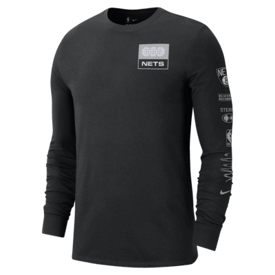 Brooklyn Nets Essential Men's Nike NBA Long-Sleeve T-Shirt