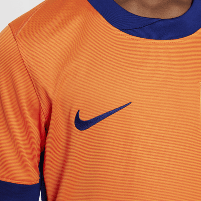 Replika domácího fotbalového dresu Nike Dri-FIT Nizozemsko (ženský tým) Stadium 2024/25 pro větší děti