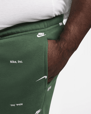 Nike Club Fleece Men's Brushed-Back Allover Print Joggers. Nike.com