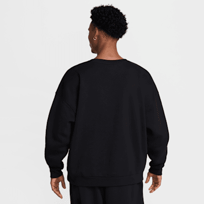 Sweat oversize à col ras-du-cou en Fleece Nike Sportswear Club pour homme