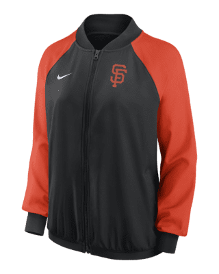 Nike MLB San Fransisco Giants Big Kids Black Orange Dri-Fit Hoodie XL 18/20
