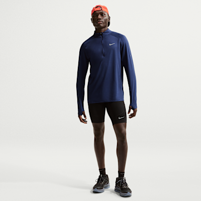 Nike Stride Dri-FIT hardlooptop met korte rits voor heren