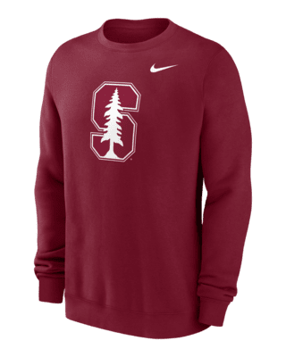 Мужские  Stanford Cardinal Primetime Logo Nike College Pullover Crew Crew