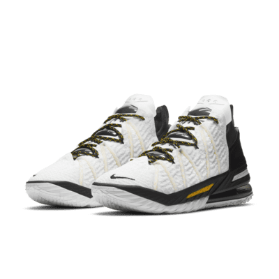 Calzado de básquetbol LeBron 18 “White/Black/Gold”