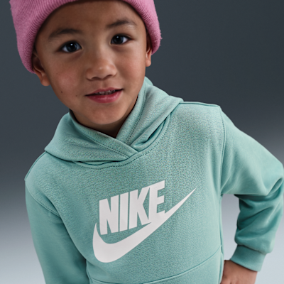 Conjunto de sudadera con gorro para niños talla chica Nike Sportswear Club Fleece