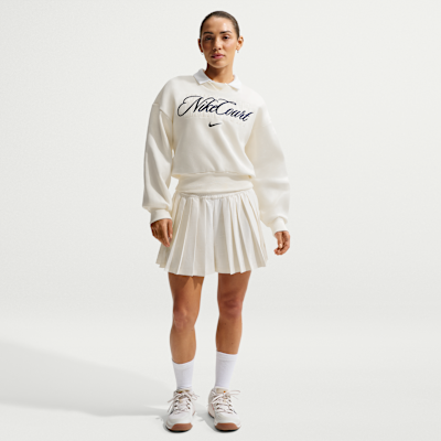 Top de tenis de cuello redondo para mujer NikeCourt Collection