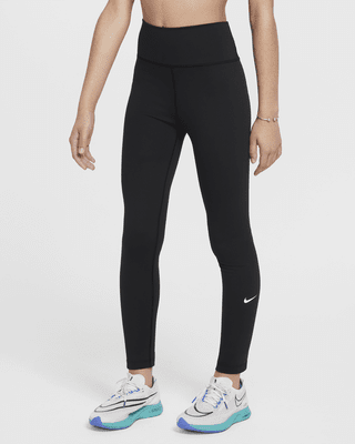 Подростковые тайтсы Nike One Big Kids' (Girls') Dri-FIT High-Waisted Leggings