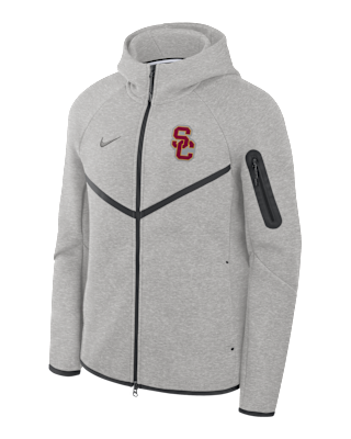 Мужская куртка USC Tech Fleece Windrunner Nike College Full-Zip Hooded для бега