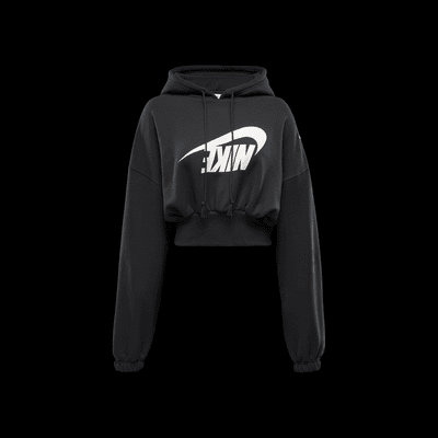 Hoodie pullover em tecido moletão recortado e folgado Nike Sportswear para mulher