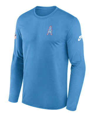 Мужская футболка Tennessee Titans Alt Legend Small Logo Nike Dri-FIT NFL Long-Sleeve