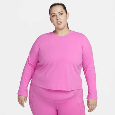 Nike One Fitted Women's Dri-FIT Long-Sleeve Top (Plus Size)