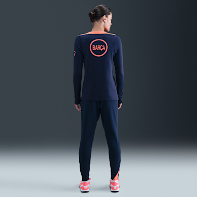 F.C. Barcelona Strike Third Women's Nike Dri-FIT Total 90 Football Pre-Match Crew-Neck Top