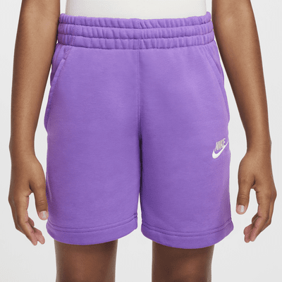 Shorts de French Terry para niños talla grande Nike Sportswear Club Fleece