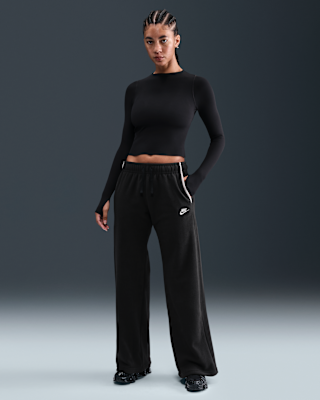 Женские  Nike Sportswear Club Fleece Mid-Rise Wide-Leg Cozy Pants
