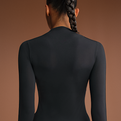 NikeSKIMS Weightless Layers Women's Mock-Neck Long-Sleeve Top