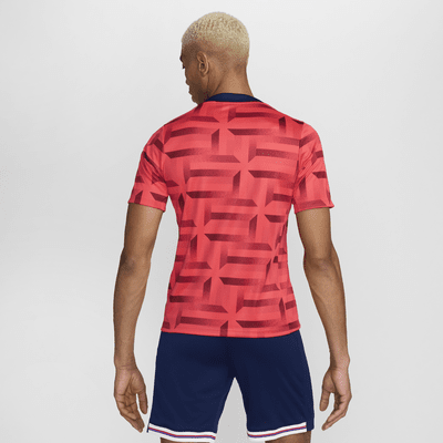 Haut de foot à manches courtes d'avant-match Nike Dri-FIT Angleterre Academy Pro pour homme